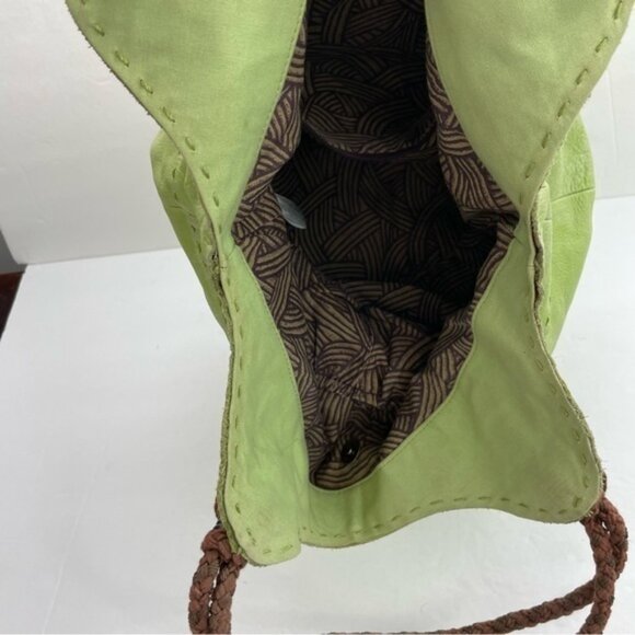 The Sak Pastel‎ Green Leather Bucket Bag - Picture 10 of 16